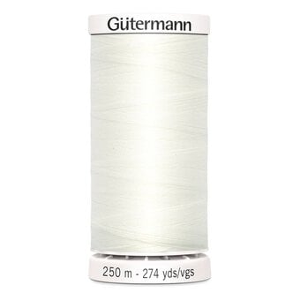 Gutermann White Sew All Thread 250m (111)