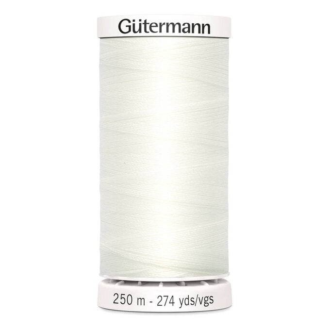 Gutermann White Sew All Thread 250m (111) image number 1