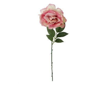Fuchsia Rose Stem 44cm