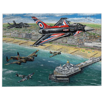 Gibsons Airshow Over Eastbourne Jigsaw Puzzle 1000 Pieces
