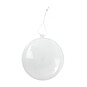 Flat Oval Fillable Plastic Bauble 11cm image number 4