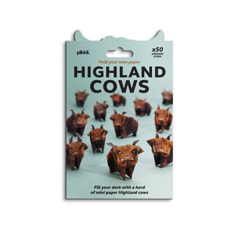 Pikiii Fold Your Own Highland Cows Kit
