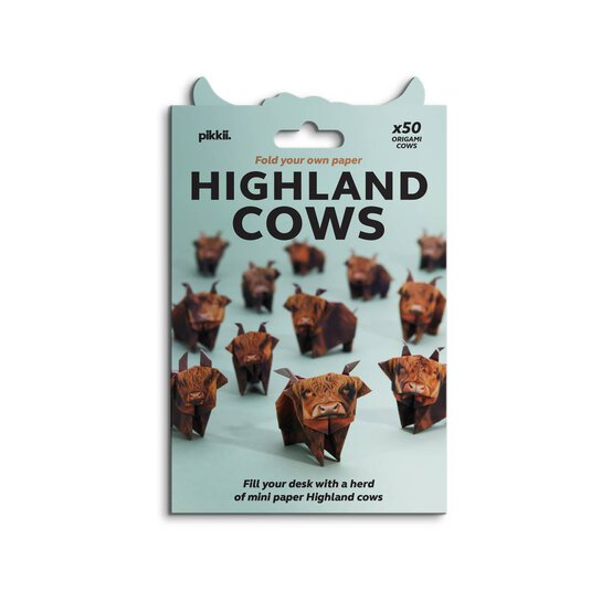 Pikiii Fold Your Own Highland Cows Kit image number 1