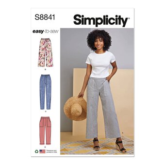 Simplicity Women's Trousers  Sewing Pattern S8841 (R5 14-22)