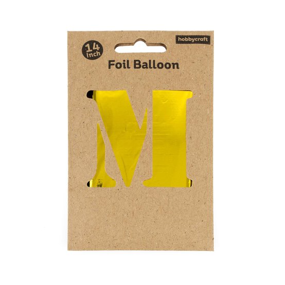 Gold Foil Letter M Balloon image number 3