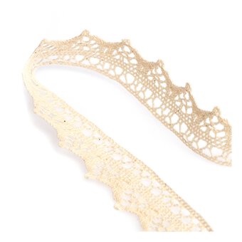 Natural 30mm Cotton Lace Trim by the Metre