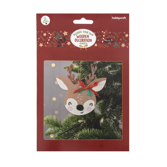 Decorate Your Own Wooden Reindeer Decoration Kit image number 3