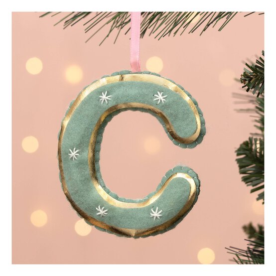 Hanging Felt Letter C Decoration image number 1