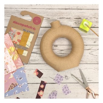Decopatch Mache Waterproof Ring Vase 23cm