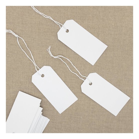 White Luggage Gift Tags 76 Pack image number 3