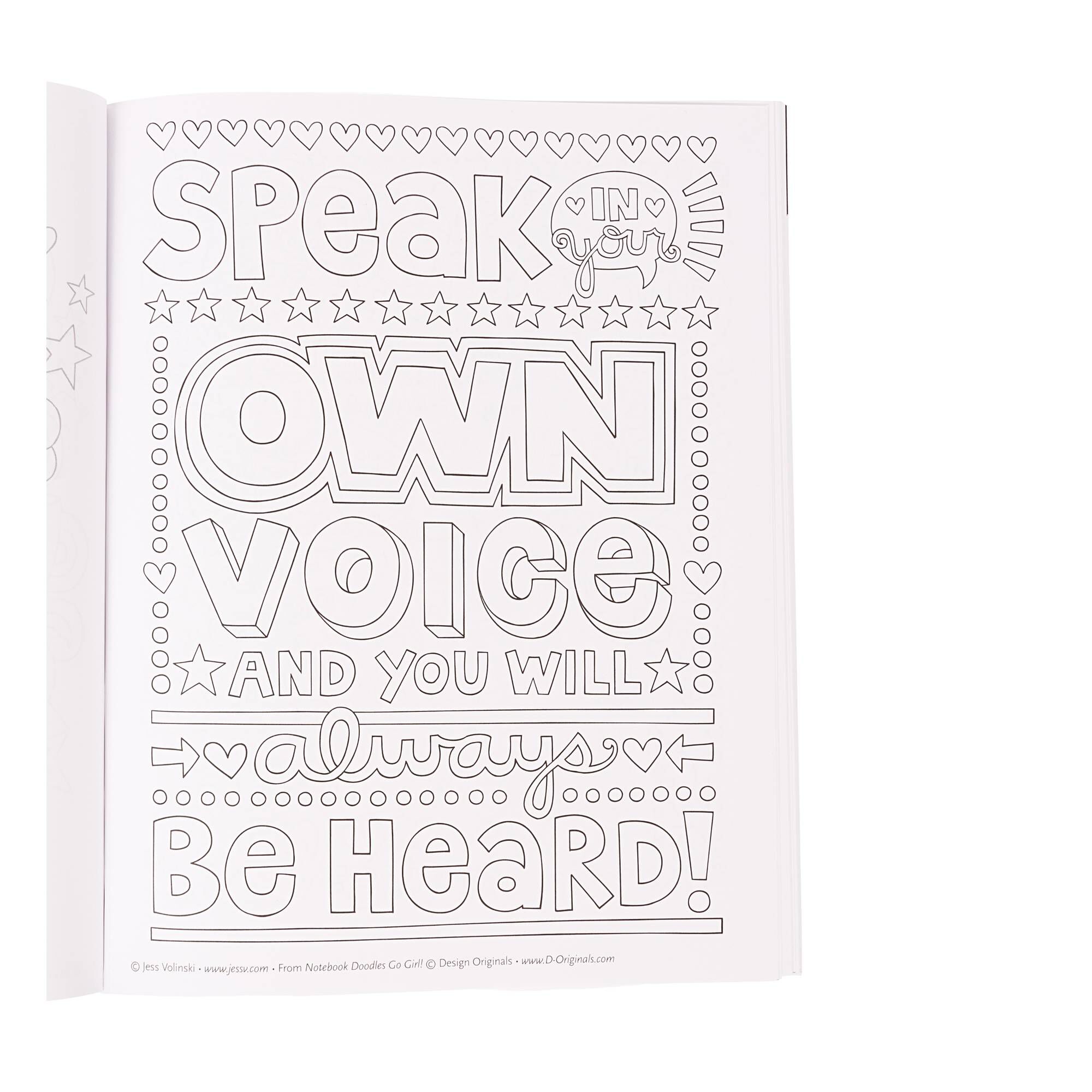 Notebook Doodles Go Girl Colouring and Activity Book | Hobbycraft