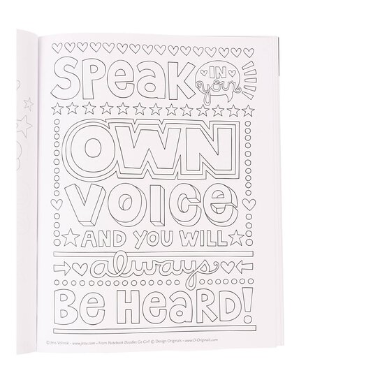 Notebook Doodles Go Girl Colouring and Activity Book image number 2