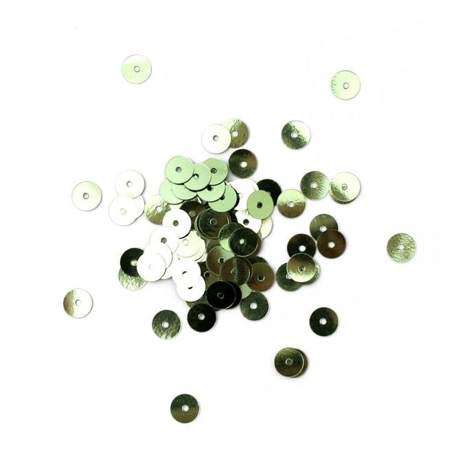 Gutermann Green Flat Sequins 6mm 9g (7955) image number 1