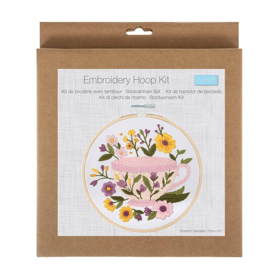 Trimits Teacup Embroidery Hoop Kit image number 1
