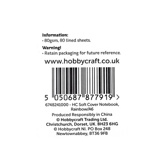 Rainbow Soft Cover Notebook A6 image number 6