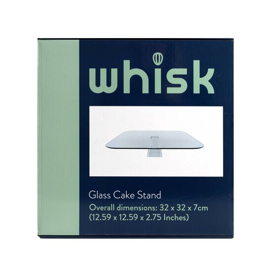 Whisk Glass Cake Stand 32cm x 32cm x 7cm  image number 5