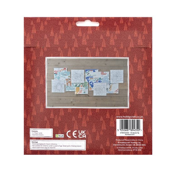 Christmas Sticker by Numbers Kit 4 Pack image number 8