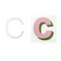 Cold Transfer and Bling Letter C Sticker Set image number 3