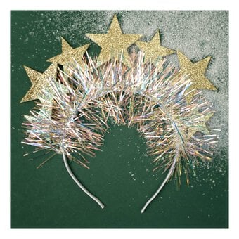 Christmas Gold Star Headband