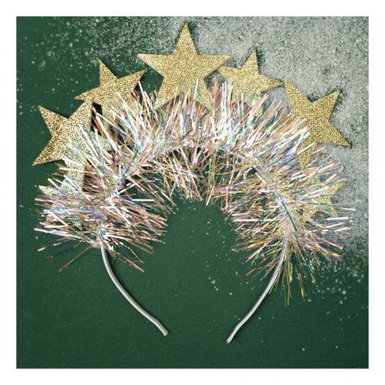 Christmas Gold Star Headband image number 1
