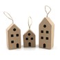 Mache House Hanging Decorations 3 Pack image number 1