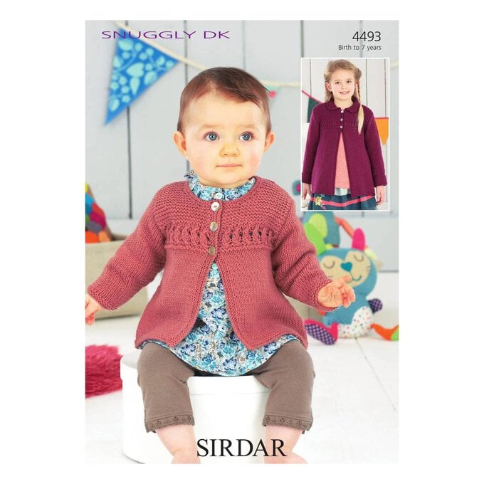 Sirdar Snuggly DK Girls' Cardigan and Coat Digital Pattern 4493 image number 1