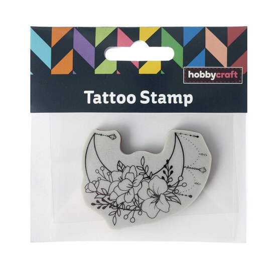 Flower Moon Tattoo Cling Stamp image number 4