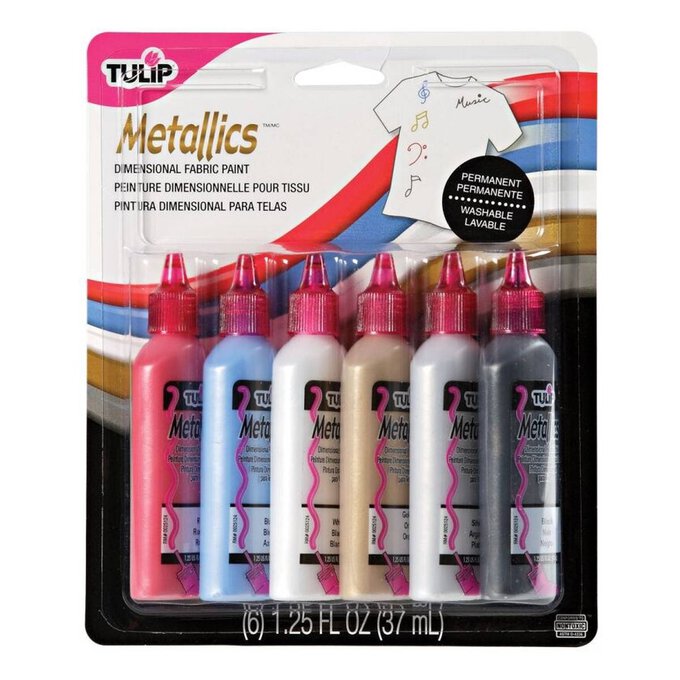 Tulip Fabric Paint Metallics Starter Set image number 1
