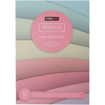 Pastel Linen Paper Pad A4 16 Sheets image number 2