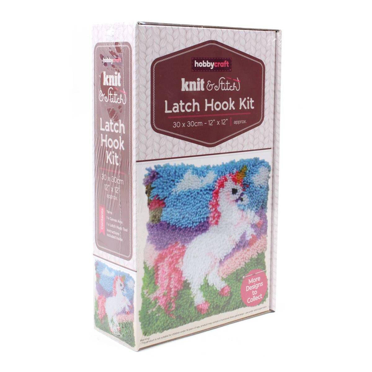 Herrschners® Sparkling Unicorn Latch Hook Kit 