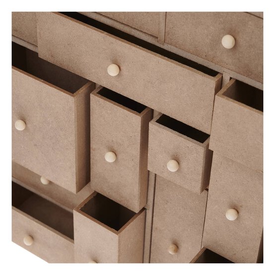 Mixed Wooden Advent Calendar Drawers image number 3