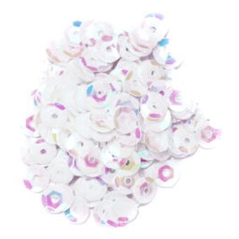 Craft Factory White Cup Sequins 5mm 5g