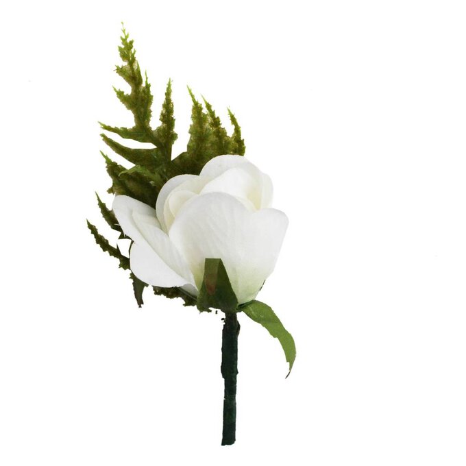 White Rose Buttonhole image number 1