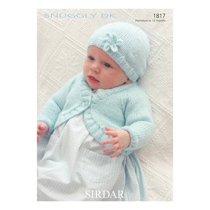 Sirdar Snuggly DK Cardigan and Hat Digital Pattern 1817 image number 1