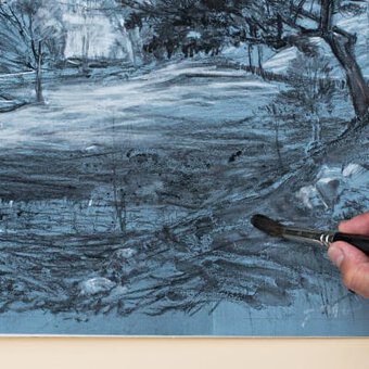 Using Charcoal Pencil with Artist Robert Dutton
