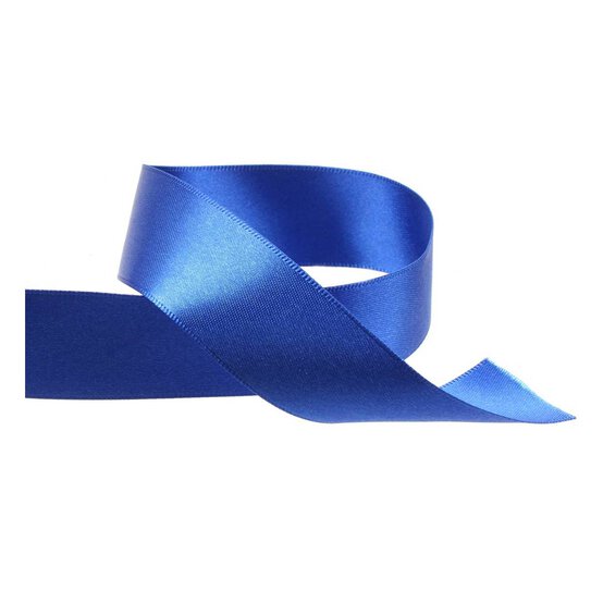 Royal Blue Double-Faced Satin Ribbon 24mm x 5m image number 2