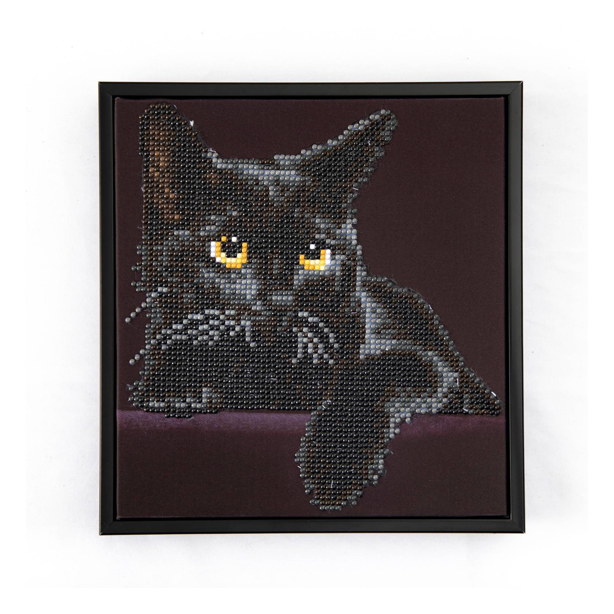 Diamond Dotz Midnight Cat Kit 23cm x 29cm Hobbycraft