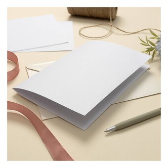 White Greetings Card Pad 5 x 7 Inches 20 Pack