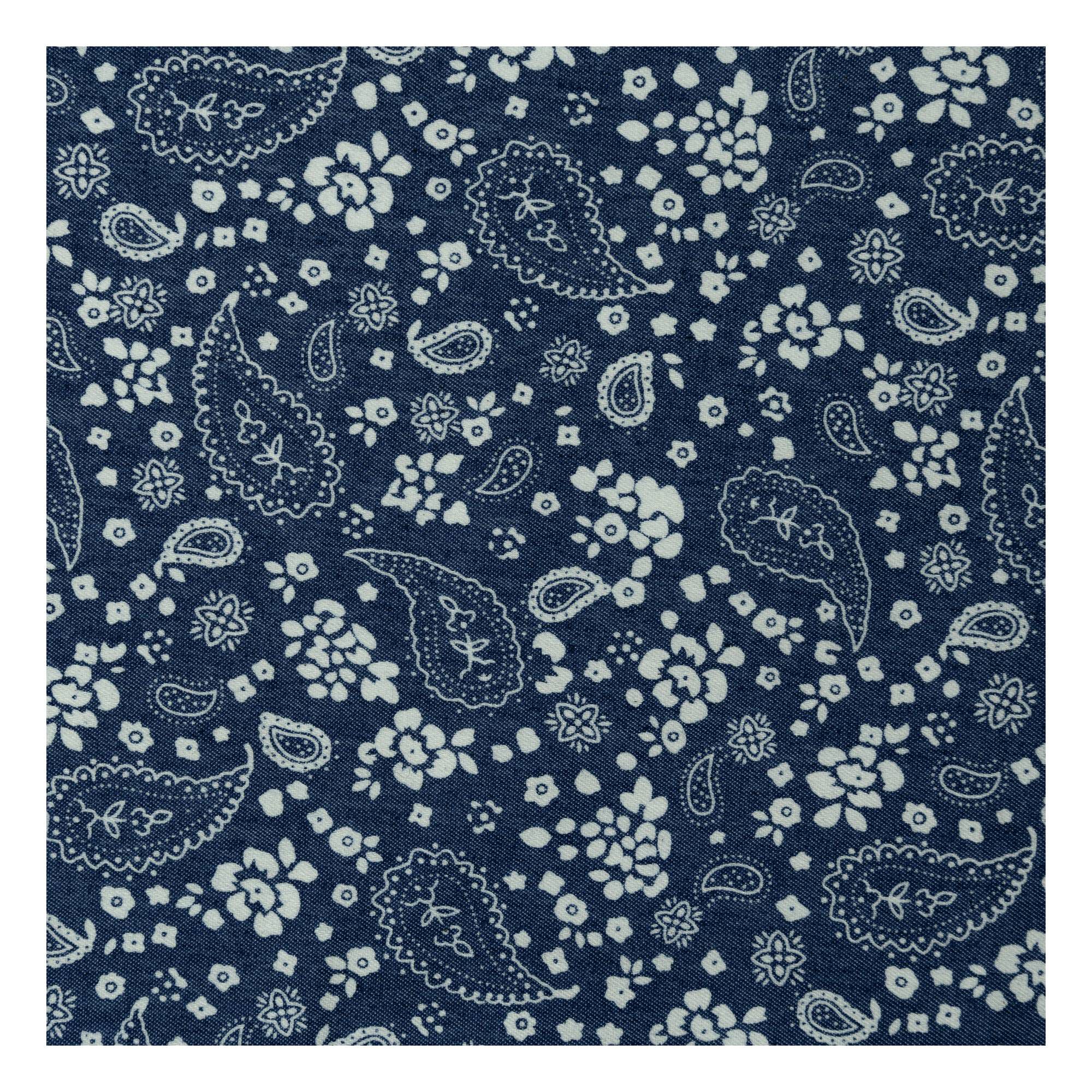 AMERI CHAMBRAY BIG PATTERN SHIRT BIG CHAMBRAY PATTERN SHIRT⁄FREE ⁄ L⁄S