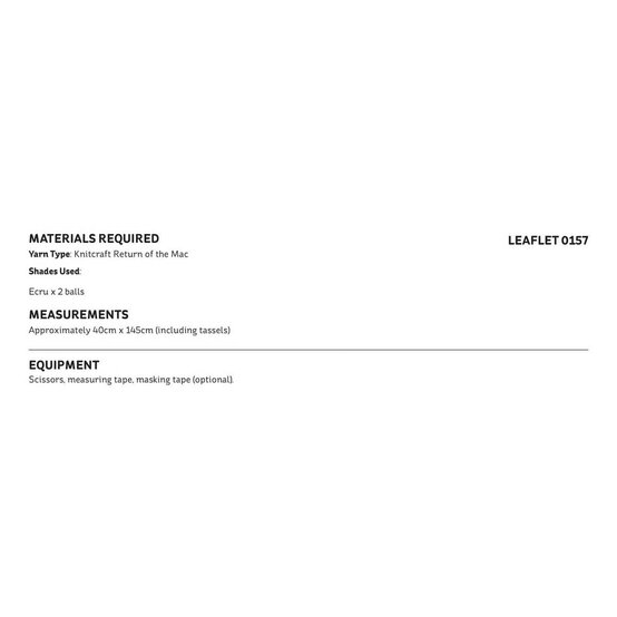 Knitcraft Macramé Table Runner Digital Pattern 0157 image number 2