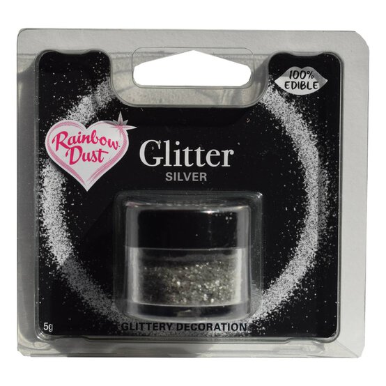 Rainbow Dust Silver Edible Glitter 5g