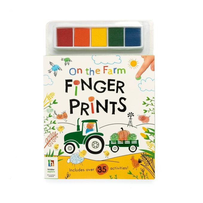 On The Farm Finger Print Art Activity Book image number 1
