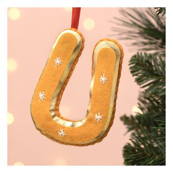 Hanging Felt Letter U Decoration