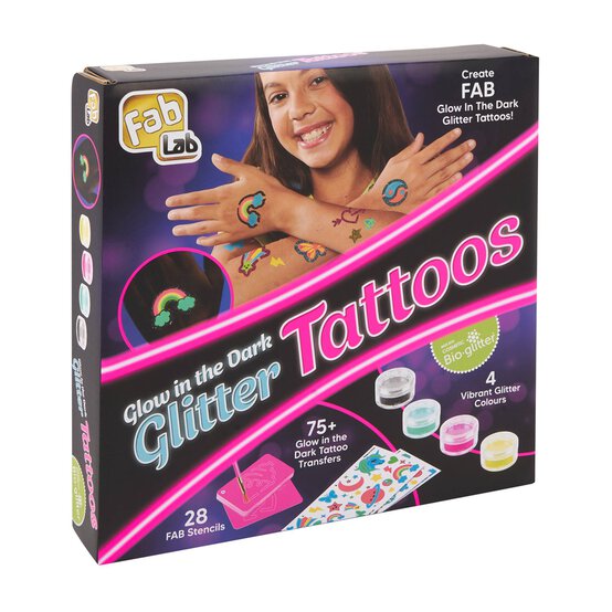 FabLab Glow in the Dark Glitter Tattoos image number 1
