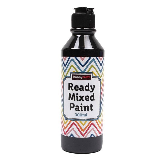 Black Ready Mixed Paint 300ml image number 1