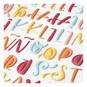 Bright Uppercase Puffy Script Alphabet Stickers image number 2