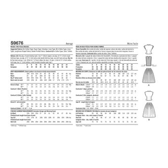 Simplicity Women's Dresses Sewing Pattern S9676 (U5 16-24)