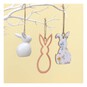 Hanging Ceramic Bunny Decoration 7.5cm image number 2