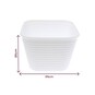 White Storage Organisers 8.5cm 4 Pack image number 3
