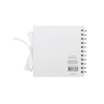 Spiral Bound White Scrapbook 6 x 6 Inches image number 2